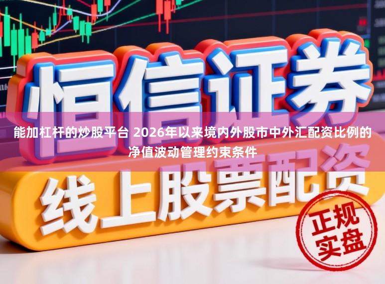 能加杠杆的炒股平台 2026年以来境内外股市中外汇配资比例的净值波动管理约束条件