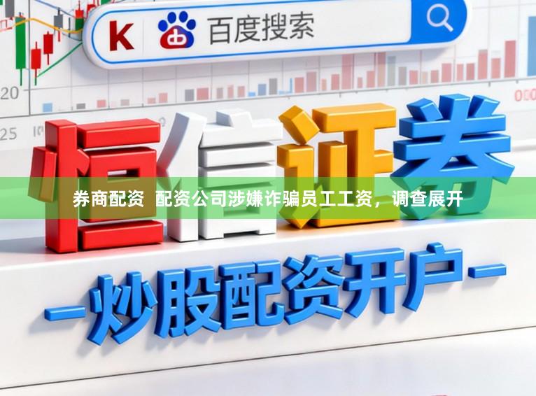 券商配资  配资公司涉嫌诈骗员工工资，调查展开