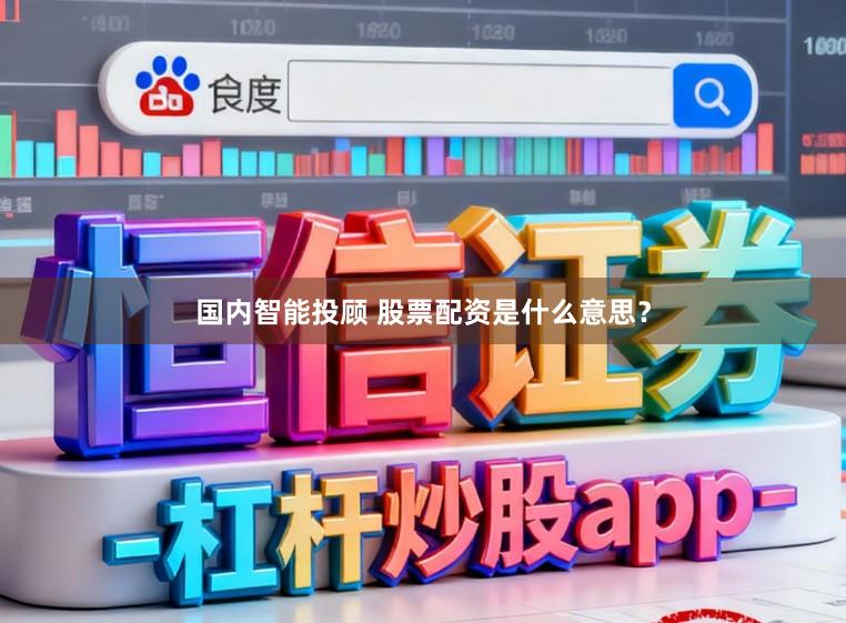 国内智能投顾 股票配资是什么意思？